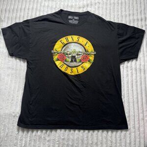 Guns N Roses Graphic T-shirt Men's XXL Black Hard Rock Band